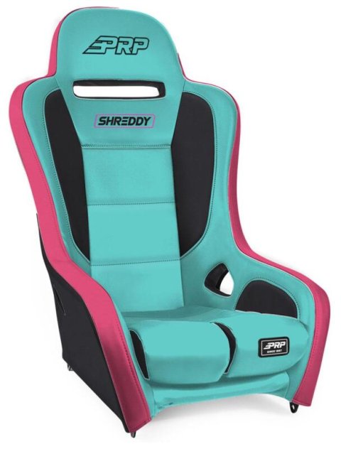 PRP Shreddy Podium Suspension Seat - Pink/Teal / Black thumbnail 2