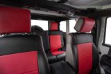 PRP 07-10 Jeep Wrangler JK Front Seat Covers/2 door or 4 door (Pair) - Black/Red thumbnail 2