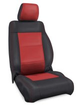 PRP 11-12 Jeep Wrangler JK Front Seat Covers/2 door or 4 door (Pair) - Black/Red thumbnail 1