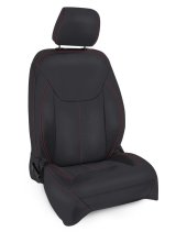 PRP 13-18 Jeep Wrangler JK Front Seat Covers/2 door or 4 door (Pair) - Black with Red Stitching thumbnail 2
