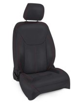 PRP 13-18 Jeep Wrangler JK Front Seat Covers/2 door or 4 door (Pair) - Black with Red Stitching thumbnail 3