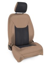 PRP 13-18 Jeep Wrangler JK Front Seat Covers/2 door or 4 door (Pair) - Black/Tan thumbnail 2