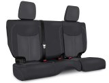 PRP 13-18 Jeep Wrangler JKU Rear Seat Cover/4 door - Black/Grey thumbnail 1