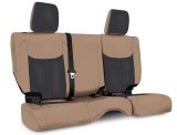 PRP 13-18 Jeep Wrangler JKU Rear Seat Cover/4 door - Black/Tan thumbnail 1