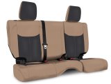 PRP 13-18 Jeep Wrangler JKU Rear Seat Cover/4 door - Black/Tan thumbnail 2