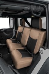 PRP 13-18 Jeep Wrangler JKU Rear Seat Cover/4 door - Black/Tan thumbnail 3