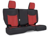 PRP 13-18 Jeep Wrangler JKU Rear Seat Cover/4 door - Black/Red thumbnail 1