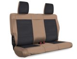 PRP 07 Jeep Wrangler JKU Rear Seat Cover/4 door - Black/Tan thumbnail 2