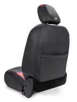 PRP 2018+ Jeep Wrangler JL/2 Door/ Non-Rubicon Front Seat Covers (Pair) - Black w/ Red Stitching thumbnail 7