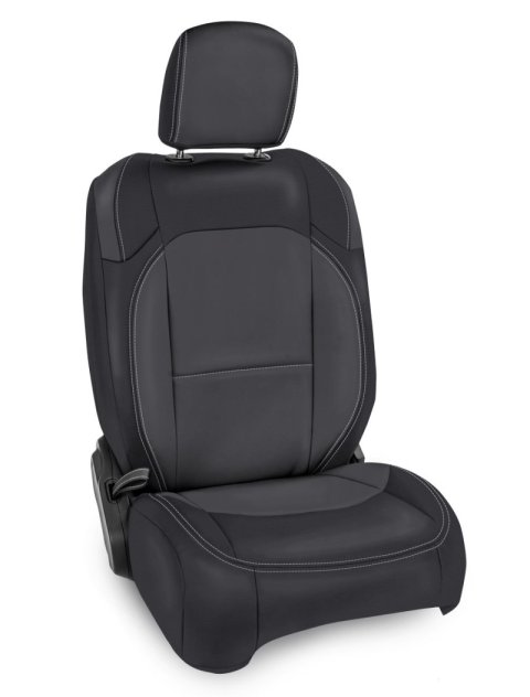 PRP 2018+ Jeep Wrangler JL/2 door/Rubicon Front Seat Covers (Pair) - Black/Grey thumbnail 4