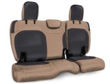 PRP 2018+ Jeep Wrangler JLU/4 door Rear Bench Cover with Cloth Interior - Black/Tan thumbnail 1