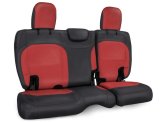 PRP 2018+ Jeep Wrangler JLU/4 door Rear Bench Cover with Cloth Interior - Black/Red thumbnail 2
