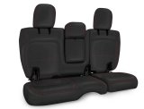 PRP 2018+ Jeep Wrangler JLU/4 Door Rear Bench Cover w/ Leather Interior - Black w/ Red Stitching thumbnail 1