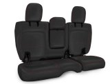 PRP 2018+ Jeep Wrangler JLU/4 Door Rear Bench Cover w/ Leather Interior - Black w/ Red Stitching thumbnail 2