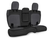 PRP 2018+ Jeep Wrangler JLU/4 door Rear Bench Cover with Leather Interior - Black/Grey thumbnail 1