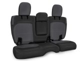 PRP 2018+ Jeep Wrangler JLU/4 door Rear Bench Cover with Leather Interior - Black/Grey thumbnail 2