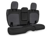 PRP 2018+ Jeep Wrangler JLU/4 door Rear Bench Cover with Leather Interior - Black/Grey thumbnail 3