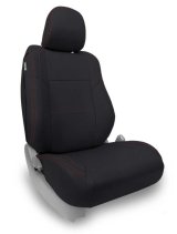 PRP 12-15 Toyota Tacoma Front Seat Covers/ Fold Flat Edition (Pair) - Black with Red Stitching thumbnail 2