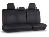 PRP 2016+ Toyota Tacoma Rear Bench Cover Double Cab - Black with Red Stitching thumbnail 3