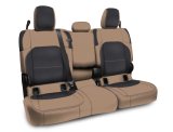 PRP 2020+ Jeep Gladiator JT Rear Bench Cover with Leather Interior - Black/Tan thumbnail 2