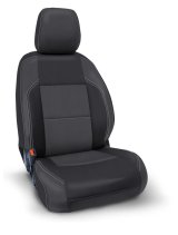 PRP 2016+ Toyota Tacoma Front Seat Covers with Electric Seat Adjusters (Pair) - Black/Grey thumbnail 1