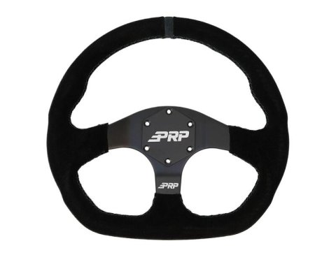 PRP Comp-R D-Shape Suede Steering Wheel - Blue