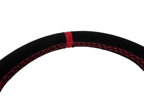 PRP Comp-R D-Shape Suede Steering Wheel - Red thumbnail 3