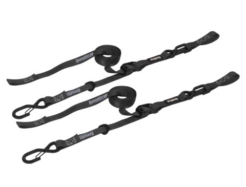 PRP Cam-Lock 1in.x10ft. Tie Down with Snap S Hooks and Soft Tie - Black - Pr. thumbnail 4