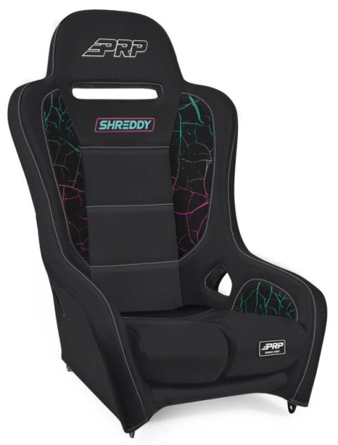 PRP Shreddy Edition Podium Suspension Seat - Cracked/Black