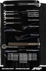PRP Kawasaki KRX Roll Up Tool Bag w/ 35pc Tool Kit thumbnail 7