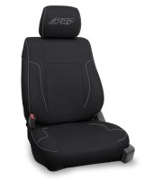 PRP 12-14 Ford Raptor Front Seat Covers (Pair) - Black w Silver Stitch thumbnail 7
