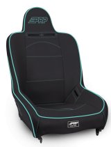 PRP Premier High Back Suspension Seat- Black/Teal Vinyl thumbnail 1