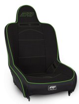 PRP Premier High Back Suspension Seat- Black/Green Tweed thumbnail 1