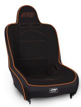 PRP Premier High Back Suspension Seat- Black/Orange Tweed thumbnail 1