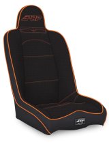 PRP Daily Driver High Back Suspension Seat- Black/Orange Tweed thumbnail 1