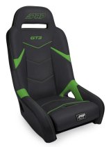 PRP GT3 Suspension Seat - Black/Green thumbnail 1