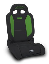 PRP EnduroDaily Reclining Suspension Seat - Black/Green Vinyl - Passenger thumbnail 1