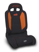 PRP EnduroDaily Reclining Suspension Seat - Black/Orange Vinyl - Passenger thumbnail 1