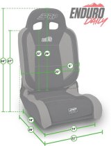 PRP EnduroDaily Reclining Suspension Seat - Black/Purple Tweed - Passenger thumbnail 4
