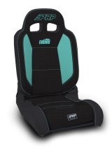 PRP EnduroDaily Reclining Suspension Seat - Black/Teal Tweed - Driver thumbnail 1