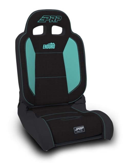 PRP EnduroDaily Reclining Suspension Seat - Black/Teal Tweed - Passenger