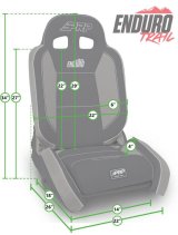 PRP EnduroTrail Reclining Suspension Seat - Gray Tweed - Passenger thumbnail 4