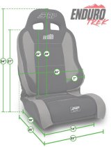 PRP EnduroTrek Reclining Suspension Seat - Black Suede - Driver thumbnail 4