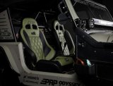 PRP EnduroCrawl Reclining Suspension Seat - Black/Green Vinyl - Passenger thumbnail 4