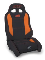 PRP EnduroCrawl Reclining Suspension Seat - Black/Orange Vinyl - Driver thumbnail 1