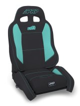 PRP EnduroCrawl Reclining Suspension Seat - Black/Teal Vinyl - Passenger thumbnail 1