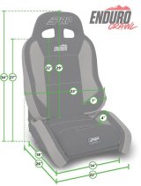 PRP EnduroCrawl Reclining Suspension Seat - Black/Purple Tweed - Passenger thumbnail 4