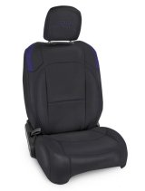 PRP Jeep Wrangler JL Front Seat Covers - 2 door- with Molle Back (Pair) - Black/Purple thumbnail 1