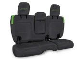 PRP Jeep Wrangler JL Rear Bench CoversU - 4 door with Armrest - Black/Green thumbnail 1