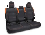 PRP Jeep Wrangler JT Rear Bench Covers - with no Armrest - Black/Orange thumbnail 1